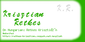 krisztian retkes business card